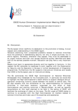 EU statement on national minorities