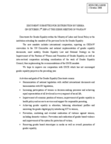 Contribution on the Activities of Gender Equality Directorate