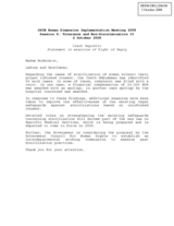 Statement in exercise of the Right of Reply