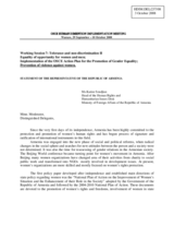 Statement by Ms.Karine Soudjian on prevention of violence against women