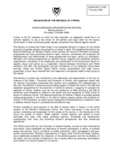 Statement on the promotion of gender equality