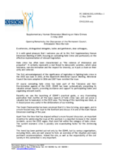 Opening Remarks by Amb. Mara Marinaki, Chairperson of the Permanent Council