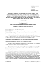 Statement by Ms. Soboleva, Executive Director of Lawyers for Contitutional Rights and Freedoms (JURIX)