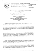 Contribution by Dr. Mattia F. Ferrero, Coordinator of the Observatory for Religious Tolerance and Freedom