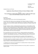 Introductory Speech by Prof. Liudmyla Fylypovych, Head, Department of Religious Studies, Ukraine's National Academy of Sciences, Ukraine