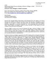 Contribution by Federation of Western Thrace Turks in Europe (ABTTF)