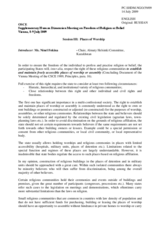 Introductory Speech by Ms. Ninel Fokina, Chair, Almaty Helsinki Committee, Kazakhstan