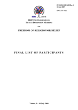 Final List of Participants