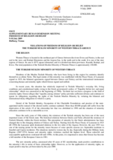 Contribution by Western Thrace Minority University Graduates Association