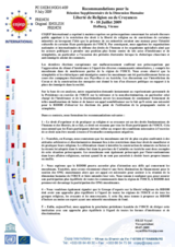 Recommendations by COJEP International (fr)