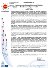 Recommendations by COJEP International