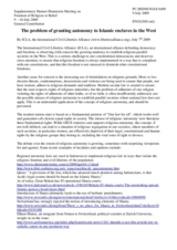 Contribution by International Civil Liberties Alliance (ICLA), the problem of granting autonomy to Islamic Enclaves in the West