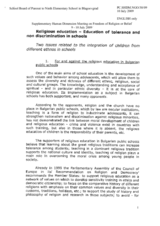 Contribution by School Board of Parents to Ninth Elementary School in Blagoevgrad, Bulgaria