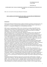 Contribution by the European Humanist Federation