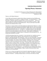 Opening Statement from the United States Mission to the OSCE