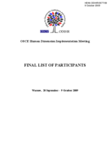 Final List of Participants