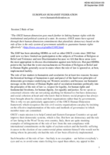 HDIM Session 1 Rule of Law, European Humanist Federation