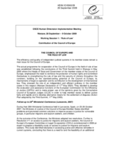 The Council of Europe and the Rule of Law