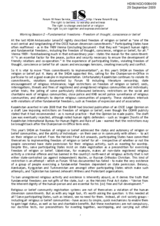 Working Session 2 - Fundamental freedoms - Freedom of thought, conscience or belief