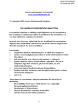Contribution - The Limits of Conscientous Objections