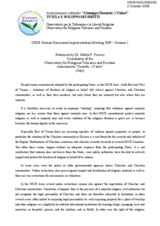 Statement by Dr. Mattia F. Ferrero