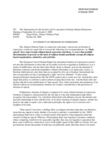 Statement on Freedom of Expression