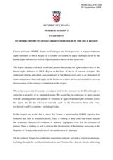 Statement on ODIHR Report on Human Rights Defenders in the OSCE Region