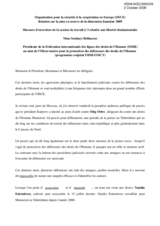 Statement by Ms. Souhayr Belhassen