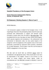 EU Statement on the Rule of Law II