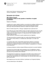 Statement on Death Penalty