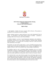 Statement in excercise of the Right to Reply