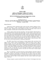 Address of Monsignor Anthony R. Frontiero