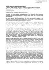 Statement on behalf of: Jamila Seftaoui, Senior Adviser on Gender Issues, OSCE Secretariat