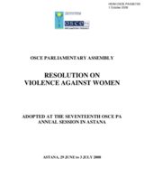 Resolution on Violence Against Women