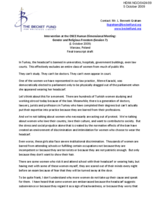 Gender and Religious Freedom