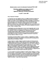 Statement on Tolerance and non-discrimination