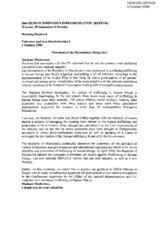 Statement of the Macedonian Delegation