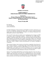 Statement by Director of Department for Area of Special State Concern Ministry of Regional Development, Forestry and Water Management, Ms. Anna-Maria Radic