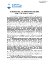 Written contribution - 'Introducing the Emerging Field of Human Rights'