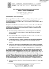 Statement - 'Human Rights Education- Which Way?'