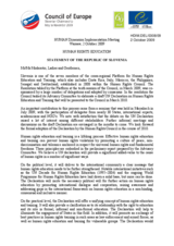 STATEMENT OF THE REPUBLIC OF SLOVENIA