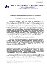 Anti-Semitism in new independent countries on post-Soviet space