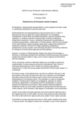 Statement on Combating Anti-Semitism