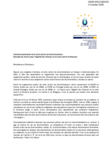 Statement on Institutionalisation of the Fight against Racism (fr)