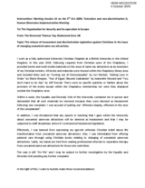 Intervention - The misuse of harassment and discrimination legislation against Christians in the issue of changingunwanted sameâ€sex attractions