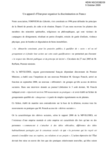 Statement on Tolerance and Non-discrimination