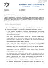 Statement on Tolerance and Non-discrimination (fr)