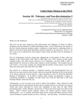 Statement by Dr. Michael Haltzel