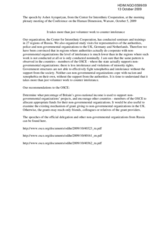 Speech by Mr. Ashot Ayrapetyan