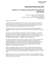 Statement by Dr. M. Haltzel